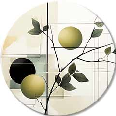 Okrúhle obrazy s akrylom Olivová plantáž | rôzne rozmery