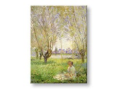 Obraz na plátne DIEVČA POD VŔBOU – Claude Monet    REP074