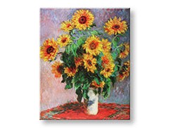 Obraz na plátne SLNEČNICE – Claude Monet     