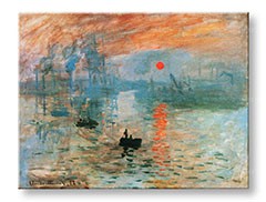 Obraz na plátne ZÁPAD SLNKA V PRÍSTAVE – Claude Monet     