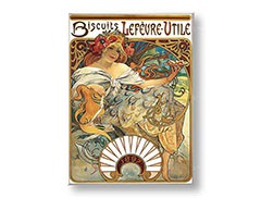 Obraz na plátne BISCUITS LEFEVRE-UTILE – Alfons Mucha REP089