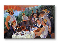 Obraz na plátne OBED NA LODI  – Pierre Auguste Renoir REP112