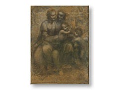 Obraz na plátne VIRGIN AND CHILD WITH SAINT ANNE– Leonardo Da Vinci