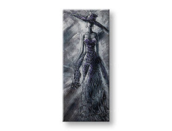 Maľovaný obraz na stenu ŽENA 50x120 cm 