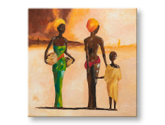 Maľovaný obraz na stenu AFRICKÉ ŽENY Zľava 25 % 70x70 cm 