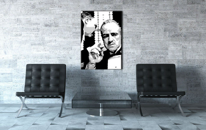 Ručne maľovaný POP Art obraz GODFATHER 60x80 cm